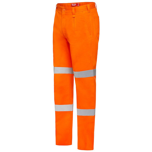 WORKWEAR, SAFETY & CORPORATE CLOTHING SPECIALISTS - Foundations - Cotton Drill Pant with 3M Tape 1