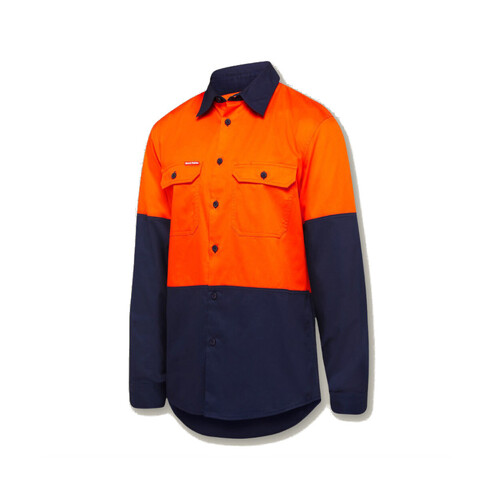 WORKWEAR, SAFETY & CORPORATE CLOTHING SPECIALISTS - Core - Shirt Long Sleeve 2 Tone Vented