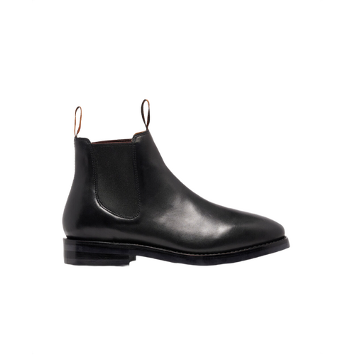 WORKWEAR, SAFETY & CORPORATE CLOTHING SPECIALISTS - Mustang Signature Pull-Up Leather Boot - Black