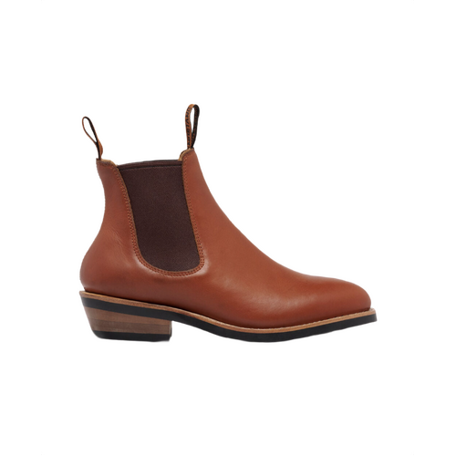 WORKWEAR, SAFETY & CORPORATE CLOTHING SPECIALISTS Women's Mustang Sig. Pull-Up Leather Boot - Tan